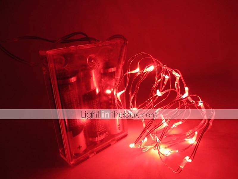 elegante festa di ricevimento di nozze 2 pezzi/set 3m 30led luci a stringa batteria scatola filo di rame ghirlanda lampada esterna impermeabile illuminazione fata per natale festa di nozze decorazione del 2025 a $8.99 –P6