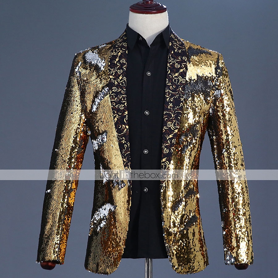 Ντίσκο Δεκαετία '80 Smoching Κοστούμια & Σακάκια Πρίγκηπας Πούλιες Γεωμετρικό Φανταχτερή Φόρεμα Ανδρικά Αποκριάτικη Στολή Απόκριες Νέος Χρόνος 2026 - $147.99 –P7