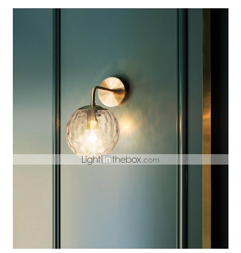candeeiros de parede estilo nórdico mini arandelas de parede quartos lojas / cafés aplique de parede de vidro ip20 220-240v de 2026 por $76.99 –P1