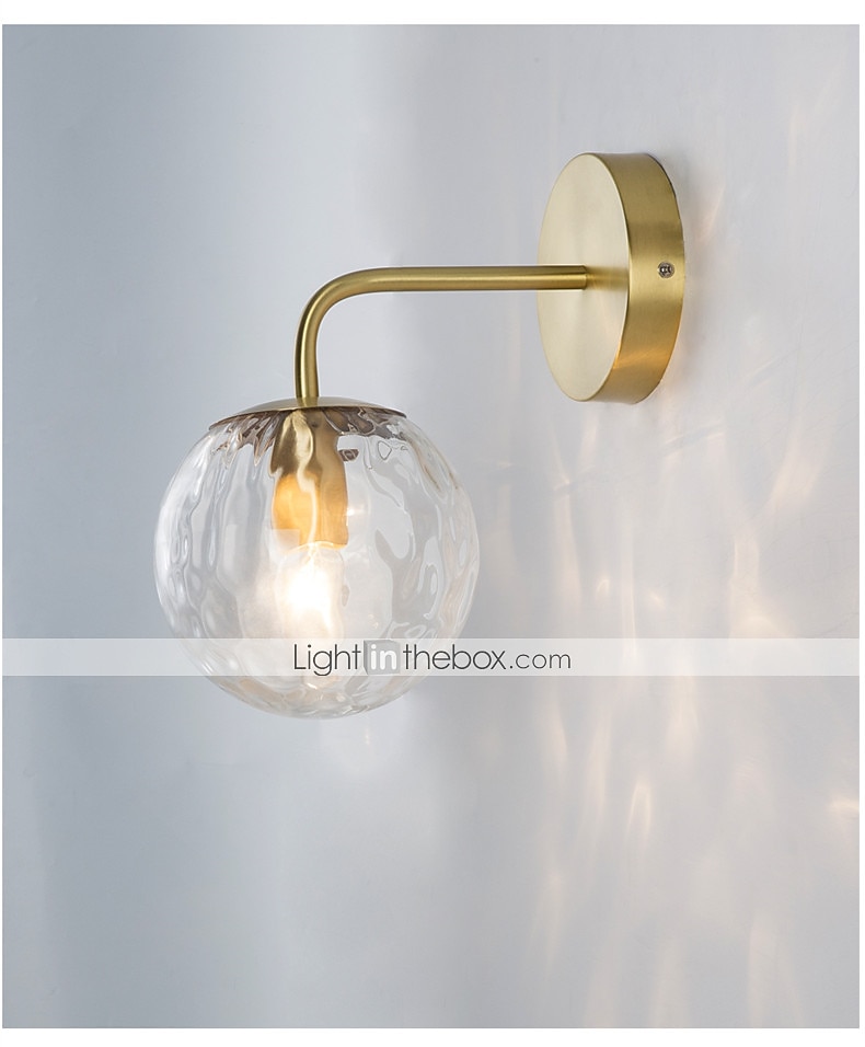 candeeiros de parede estilo nórdico mini arandelas de parede quartos lojas / cafés aplique de parede de vidro ip20 220-240v de 2026 por $76.99 –P7