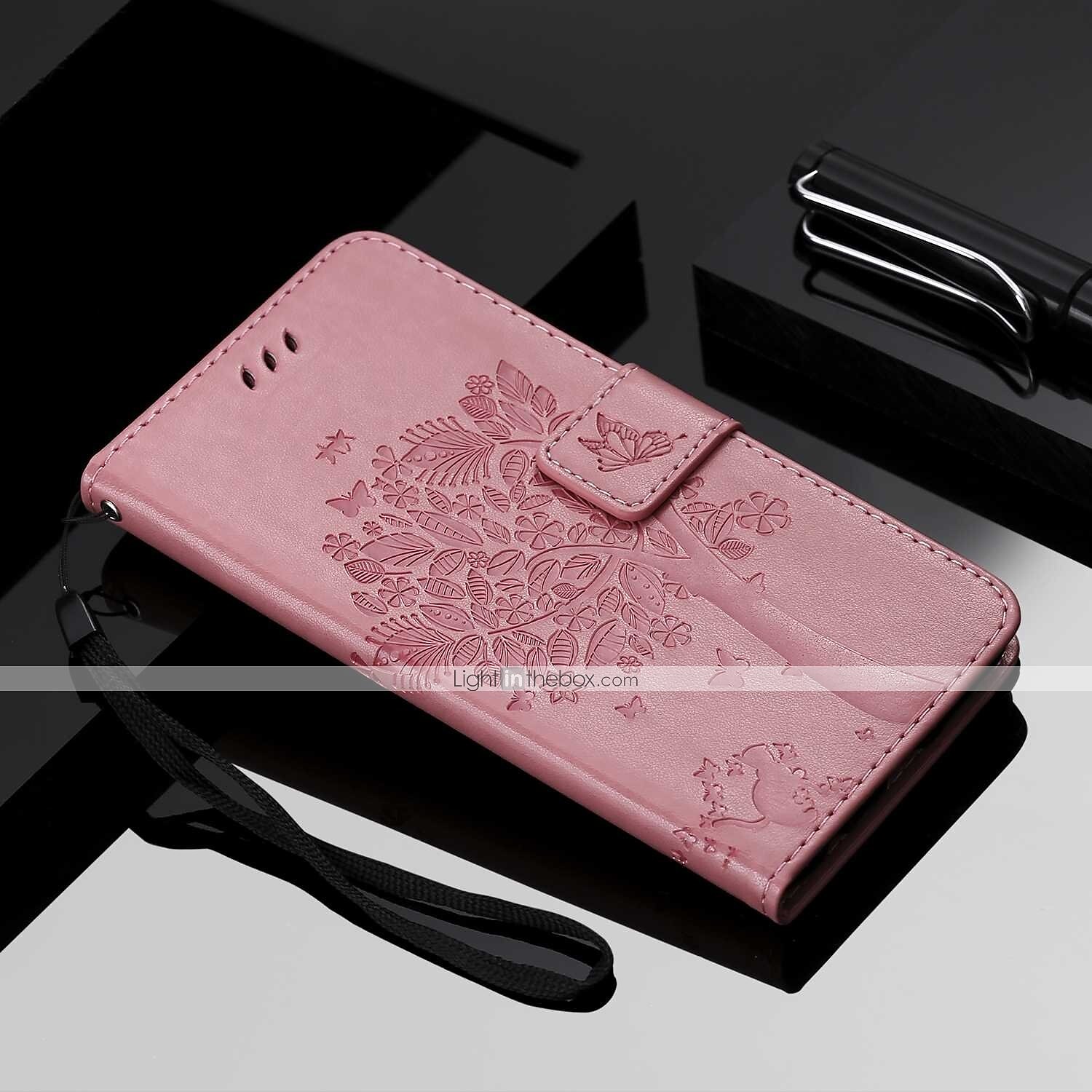 téléphone Coque Pour Motorola Moto E4 Plus Portefeuille Clapet Portefeuille Porte Carte Arbre Fleur Dur faux cuir de 2025 ? $12.99 –P10