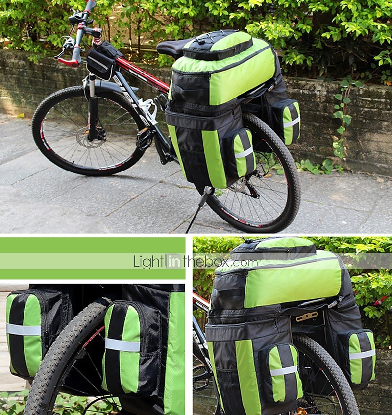 70 L Waterproof Bike Panniers Bag Rain Cover 3 In 1 Rain Waterproof Cycling Bike Bag 1680D Polyester Bicycle Bag Cycle Bag 2025 - $78.99 –P17