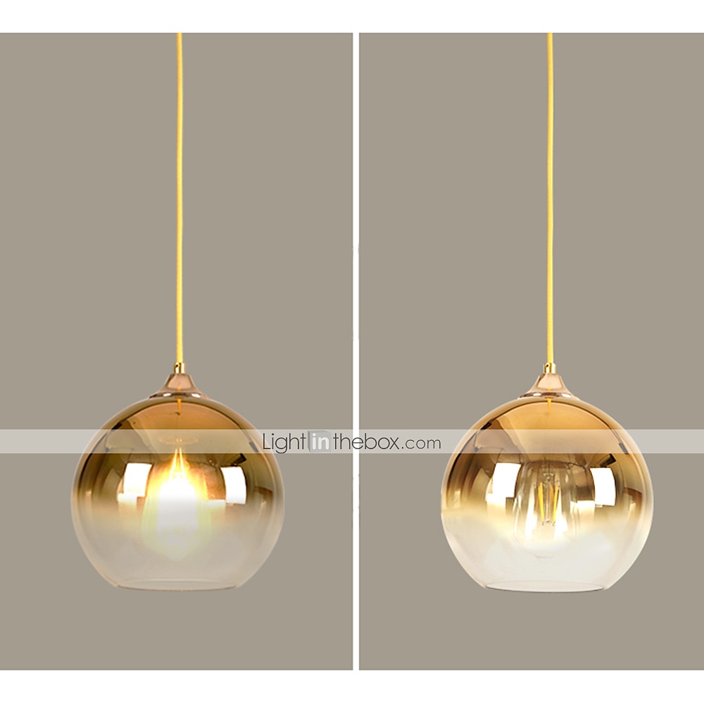 20 cm Single Design Pendant Light Glass Globe Electroplated Nordic Style 110-120V 220-240V 2025 - $67.99 –P7