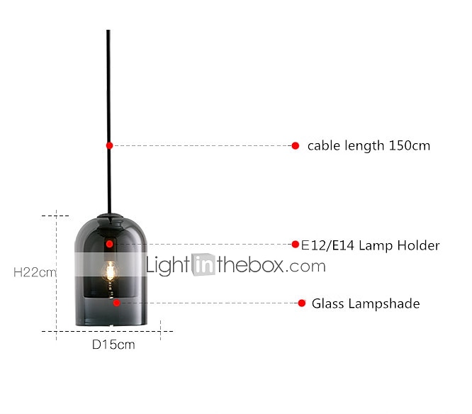 2025年 15cm　シングルデザイン　ペンダント　ライト　ガラスシリンダー　電気　メッキ　塗装仕上げ　スタイル　220-240v　インテリア照明　モダン  コレクション – $100.99 –P3