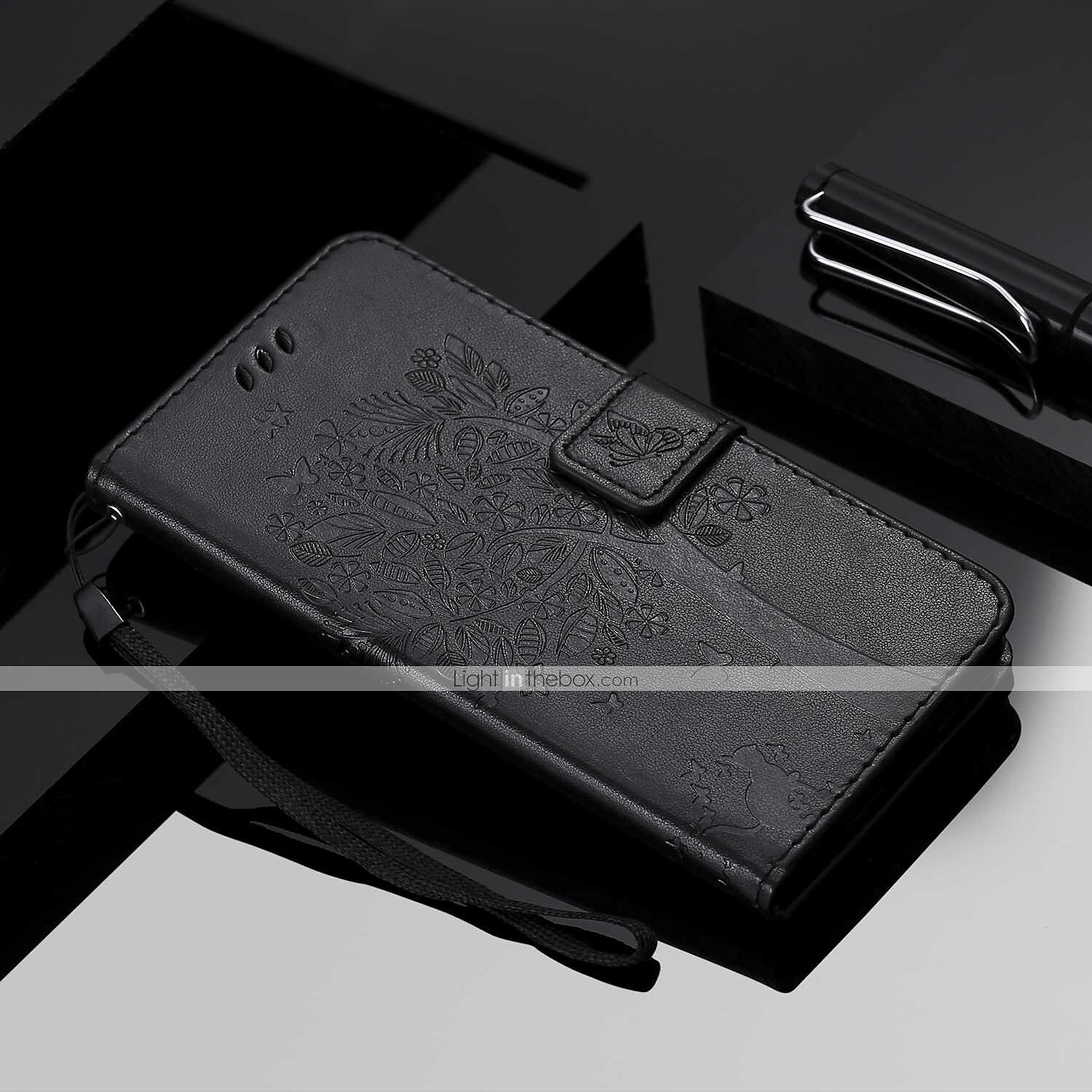 téléphone Coque Pour Motorola Moto E4 Plus Portefeuille Clapet Portefeuille Porte Carte Arbre Fleur Dur faux cuir de 2025 ? $12.99 –P11