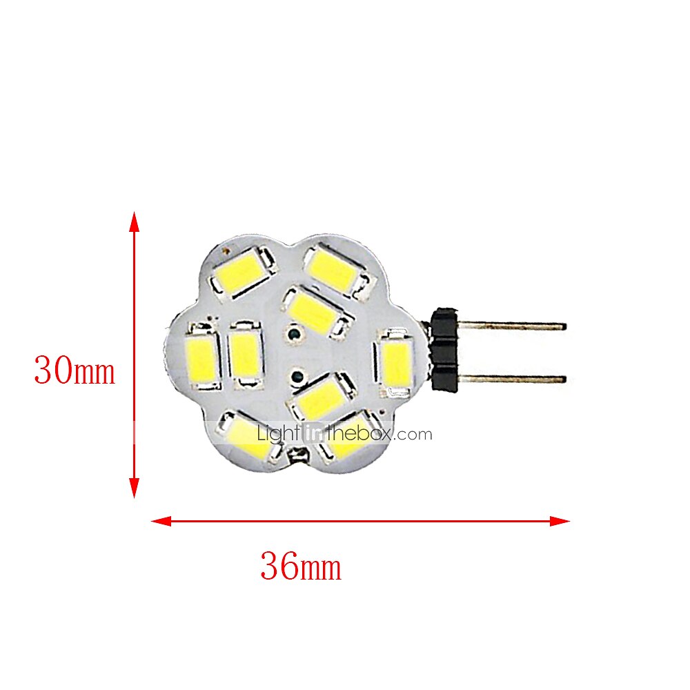 10pcs 2 W LED Bi-pin Lights 300 lm G4 T 9 LED Beads SMD 5730 Warm White White 12 V 2025 - $25.99 –P1