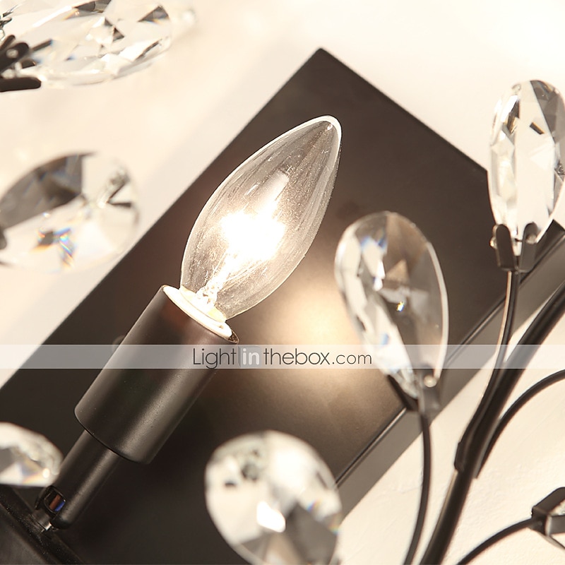 lampada da parete a testa singola country americano lampada da parete comodino camera da letto in stile europeo soggiorno lampada da parete in cristallo creativo retrò candela di ferro del 2026 a $187.99 –P4