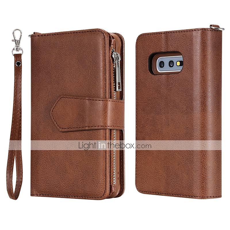 Phone Case For Samsung Galaxy S23 S21 S20 Plus Ultra Wallet Case with Stand Holder Wallet Card Holder Solid Color Hard PU Leather 2025 - $27.99 –P2