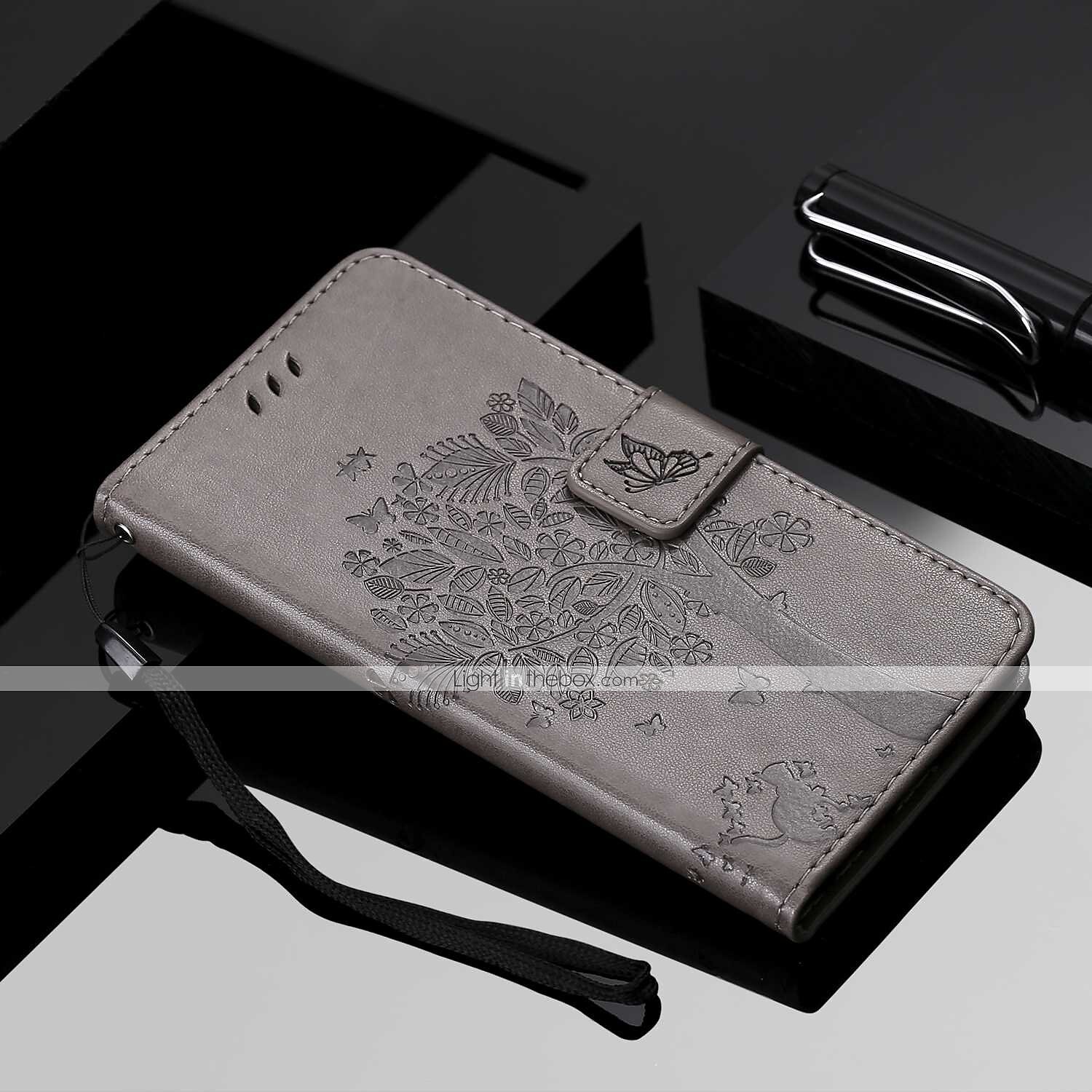 téléphone Coque Pour Motorola Moto E4 Plus Portefeuille Clapet Portefeuille Porte Carte Arbre Fleur Dur faux cuir de 2025 ? $12.99 –P8