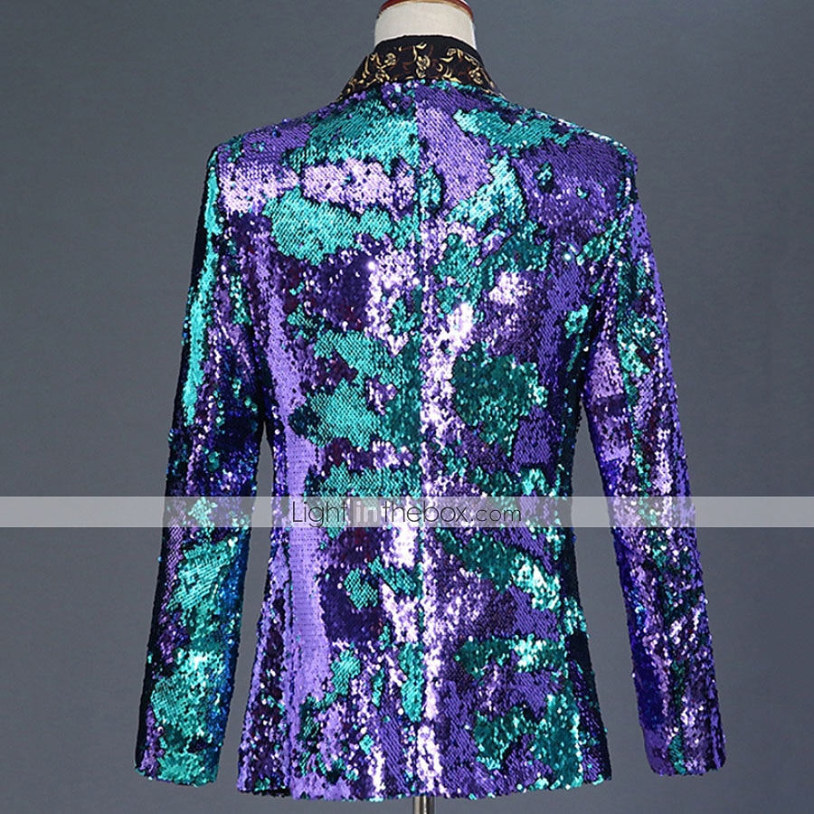 Ντίσκο Δεκαετία '80 Smoching Κοστούμια & Σακάκια Πρίγκηπας Πούλιες Γεωμετρικό Φανταχτερή Φόρεμα Ανδρικά Αποκριάτικη Στολή Απόκριες Νέος Χρόνος 2026 - $147.99 –P4