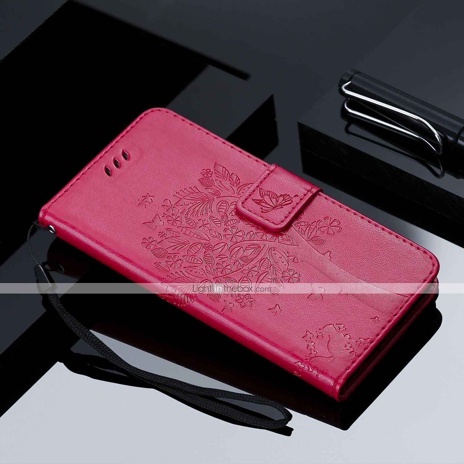 téléphone Coque Pour Motorola Moto E4 Plus Portefeuille Clapet Portefeuille Porte Carte Arbre Fleur Dur faux cuir de 2025 ? $12.99 –P9