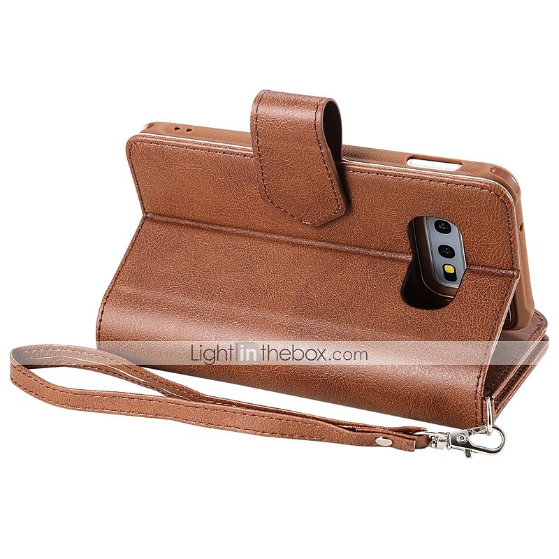Phone Case For Samsung Galaxy S23 S21 S20 Plus Ultra Wallet Case with Stand Holder Wallet Card Holder Solid Color Hard PU Leather 2025 - $27.99 –P12