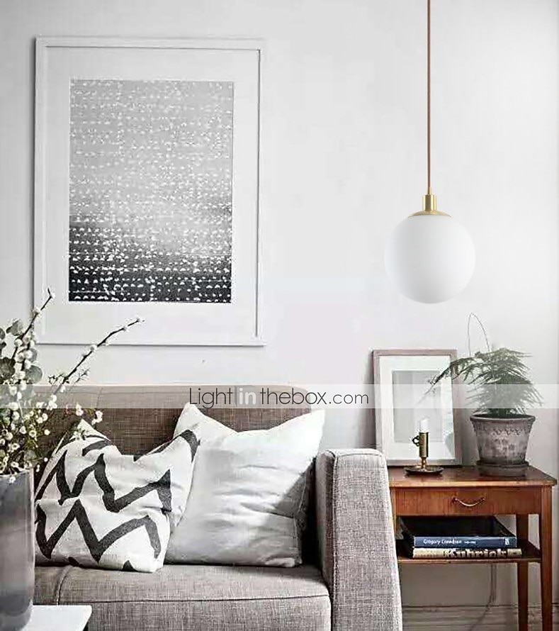 20 سم قلادة بتصميم مفرد نحاسي مضيء نحاس أصفر عصري 220-240 فولت 2026 - CAD $110.99 –P5