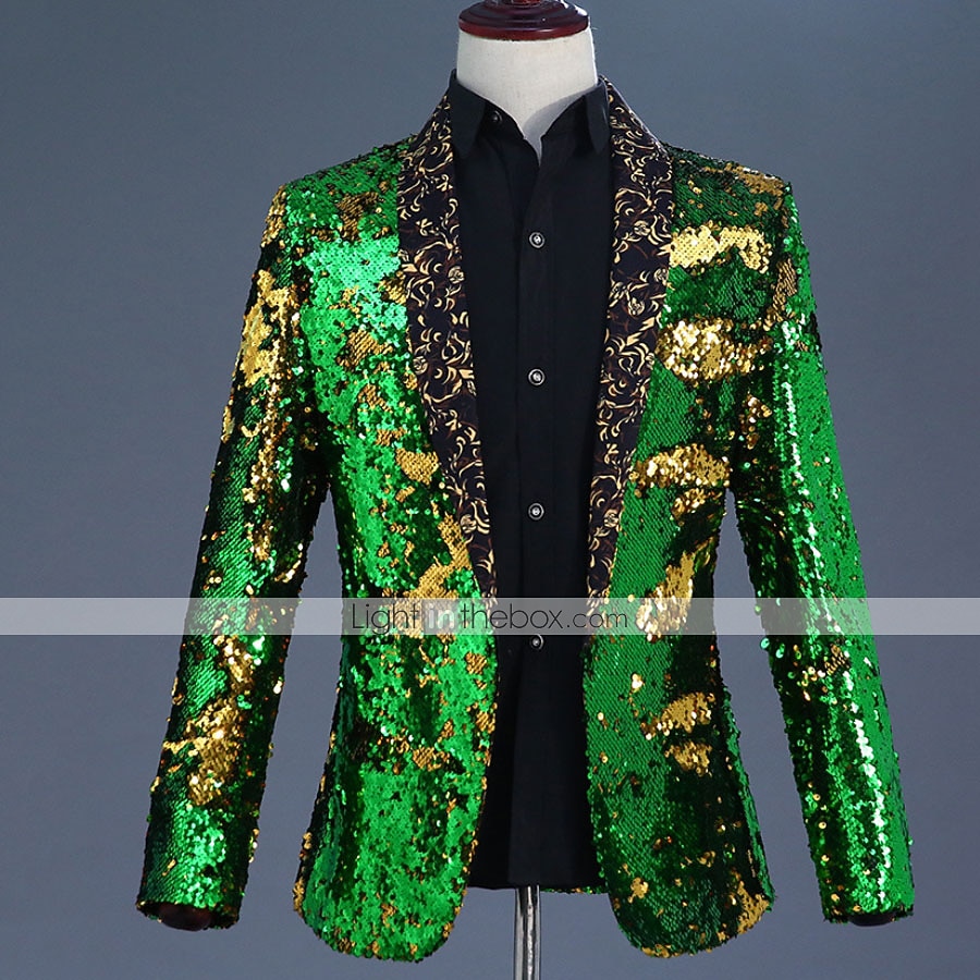 Ντίσκο Δεκαετία '80 Smoching Κοστούμια & Σακάκια Πρίγκηπας Πούλιες Γεωμετρικό Φανταχτερή Φόρεμα Ανδρικά Αποκριάτικη Στολή Απόκριες Νέος Χρόνος 2026 - $147.99 –P9