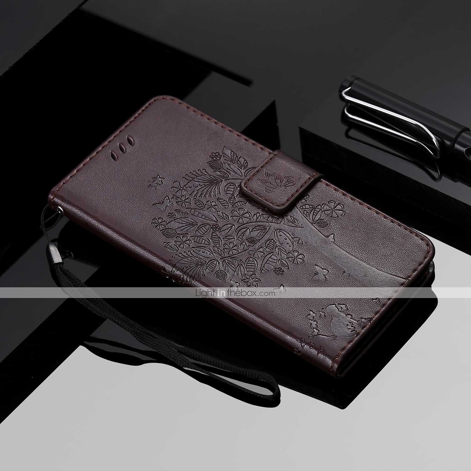 téléphone Coque Pour Motorola Moto E4 Plus Portefeuille Clapet Portefeuille Porte Carte Arbre Fleur Dur faux cuir de 2025 ? $12.99 –P12