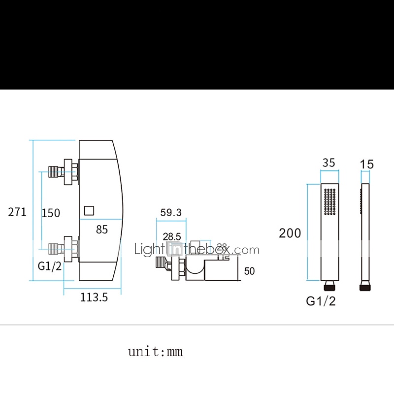2026年 滝の浴槽の蛇口 浴室の蛇口セット 真鍮壁掛けシャワー蛇口 レインハンドシャワー 滝の注ぎ口タップ  コレクション – $291.59 –P6
