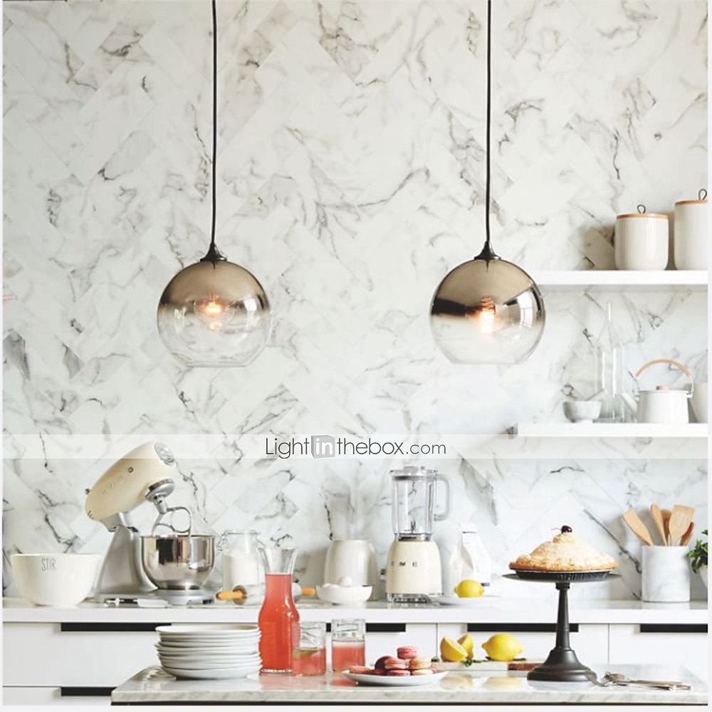 20 cm Single Design Pendant Light Glass Globe Electroplated Nordic Style 110-120V 220-240V 2025 - $67.99 –P3
