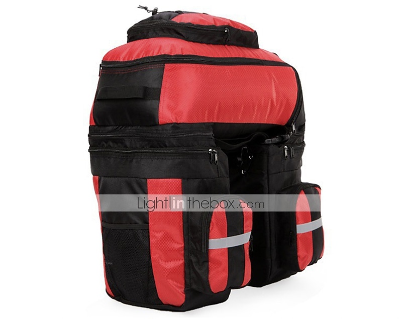 70 L Waterproof Bike Panniers Bag Rain Cover 3 In 1 Rain Waterproof Cycling Bike Bag 1680D Polyester Bicycle Bag Cycle Bag 2025 - $78.99 –P10