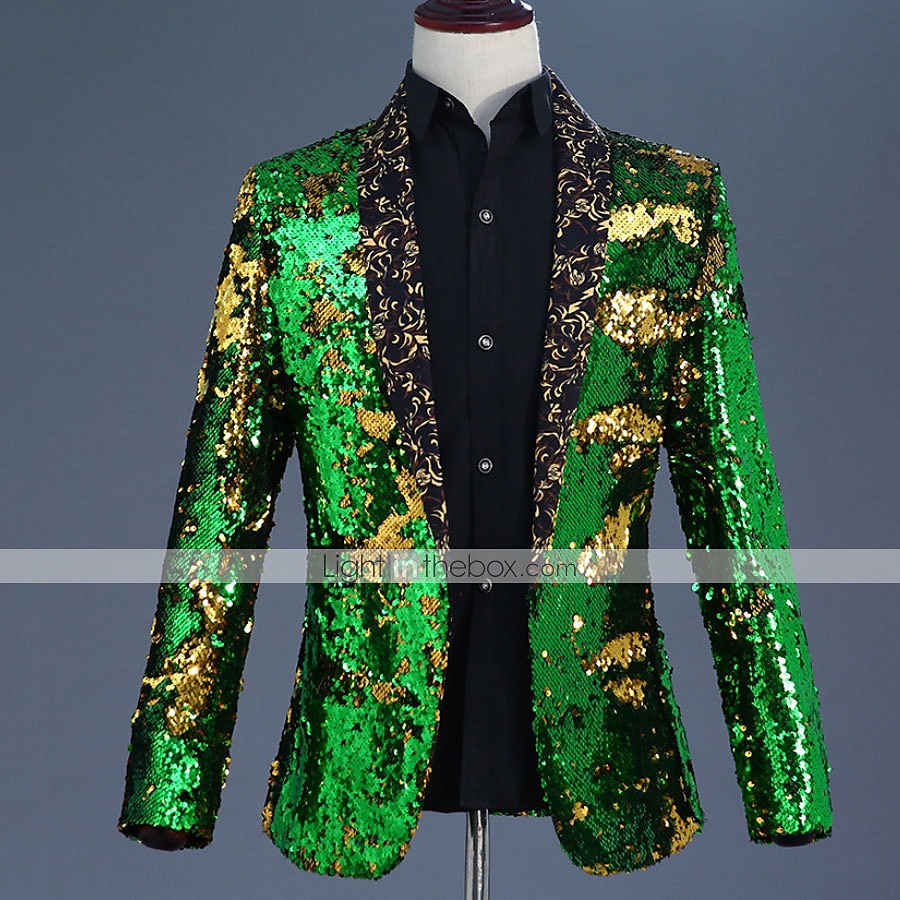 Ντίσκο Δεκαετία '80 Smoching Κοστούμια & Σακάκια Πρίγκηπας Πούλιες Γεωμετρικό Φανταχτερή Φόρεμα Ανδρικά Αποκριάτικη Στολή Απόκριες Νέος Χρόνος 2026 - $147.99 –P11