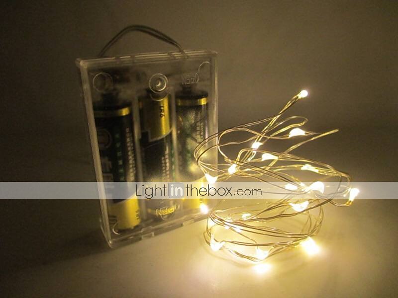 elegante festa di ricevimento di nozze 2 pezzi/set 3m 30led luci a stringa batteria scatola filo di rame ghirlanda lampada esterna impermeabile illuminazione fata per natale festa di nozze decorazione del 2025 a $8.99 –P7