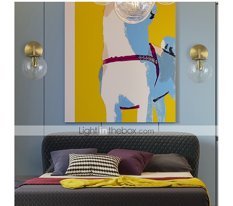 candeeiros de parede estilo nórdico mini arandelas de parede quartos lojas / cafés aplique de parede de vidro ip20 220-240v de 2026 por $76.99 –P5