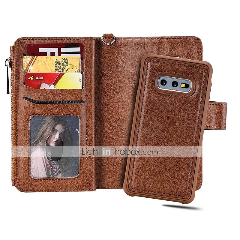 Phone Case For Samsung Galaxy S23 S21 S20 Plus Ultra Wallet Case with Stand Holder Wallet Card Holder Solid Color Hard PU Leather 2025 - $27.99 –P10