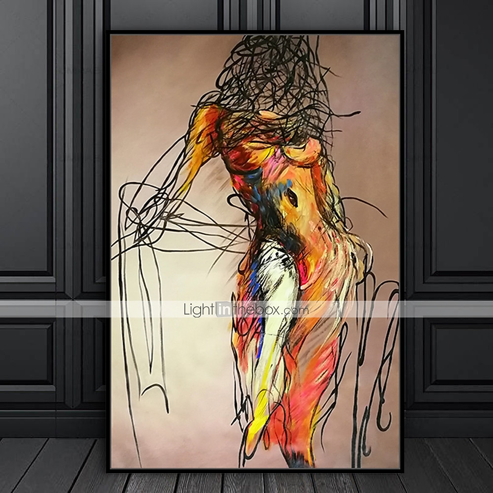 Oil Painting Hand Painted Vertical People Nude Modern Rolled Canvas (No  Frame) 2024 - $53.99