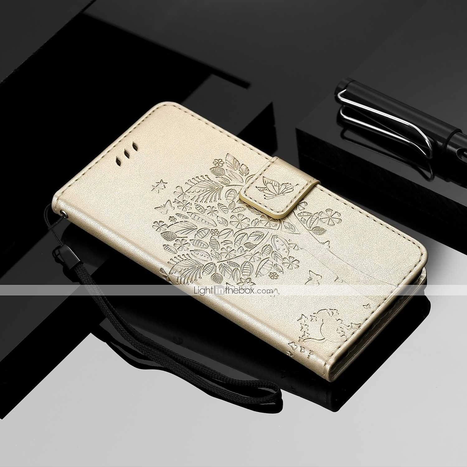 téléphone Coque Pour Motorola Moto E4 Plus Portefeuille Clapet Portefeuille Porte Carte Arbre Fleur Dur faux cuir de 2025 ? $12.99 –P13