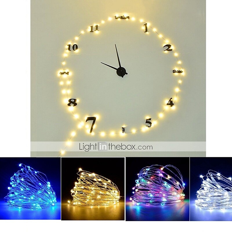 elegante festa di ricevimento di nozze 2 pezzi/set 3m 30led luci a stringa batteria scatola filo di rame ghirlanda lampada esterna impermeabile illuminazione fata per natale festa di nozze decorazione del 2025 a $8.99 –P15