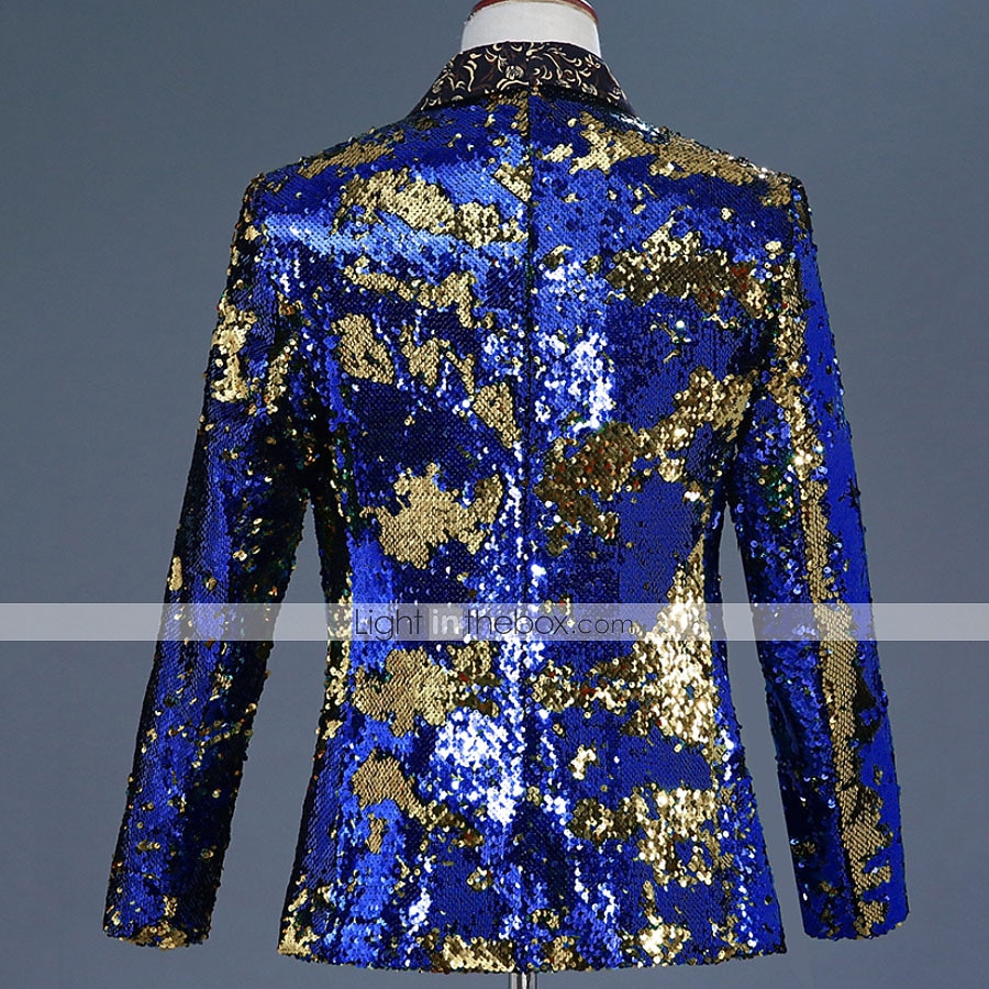 Ντίσκο Δεκαετία '80 Smoching Κοστούμια & Σακάκια Πρίγκηπας Πούλιες Γεωμετρικό Φανταχτερή Φόρεμα Ανδρικά Αποκριάτικη Στολή Απόκριες Νέος Χρόνος 2026 - $147.99 –P10