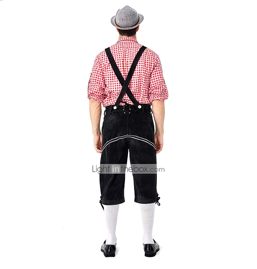 Oktoberfest nahkahousuista Saksa München Wiesn Niityt Miesten Perinteinen tyyli kangas Pusero Shortsit 2025 - $57.99 –P6