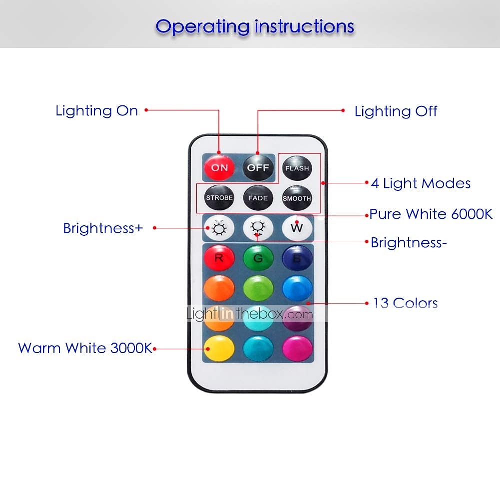 10pcs Submersible LED Lights Underwater Multicolor Lights Waterproof Remote Controlled RGB Swimming Pool Suitable for Tub Pond Vases Aquariums 2025 - AU $41.59 –P10