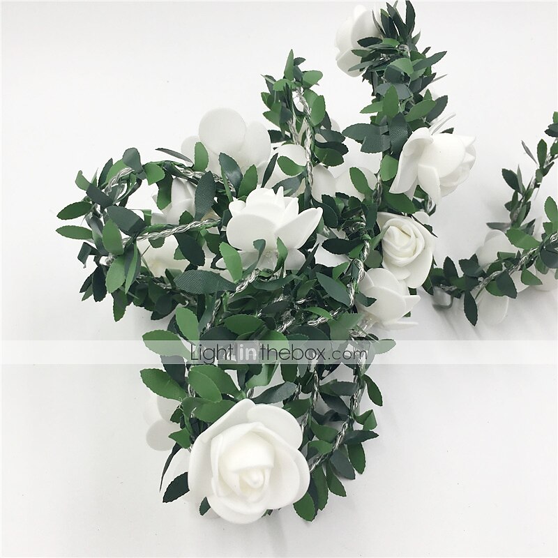 Elegant Wedding Reception Party 6M LED String Light Artificial Green Leaf Ivy Vine, Battery-Powered Decorative Lighting for Christmas, Home, Wedding, Valentine's Day & Garden Decor 2025 - $23.99 –P10