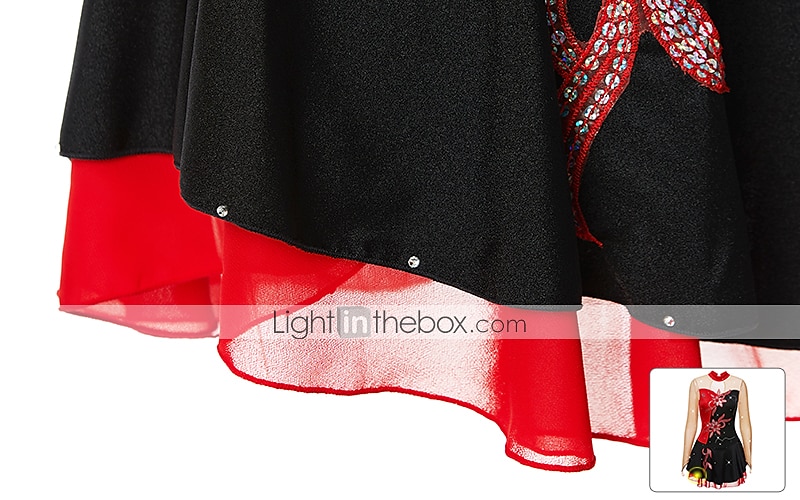 Rochie de Patinaj Artistic Pentru femei Fete Πατινάζ στο πάγο Rochii Ținute Yan roz Alb / Alb Galben și galben Peteci Spandex Înaltă Elasticitate Competiție Ținută Patinaj Clasic Manșon Lung Patinaj 2025 - $123.99 –P5
