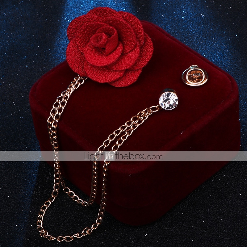 Homme Cristal Broche Lien / Chaîne Créatif Fleur Verticale Mode basique Classique Tendance Roche Broche Bijoux Chameau Couleur assortie Noir Pour Mariage Soirée Fiançailles Promettre Festival de 2025 ? $8.99 –P2