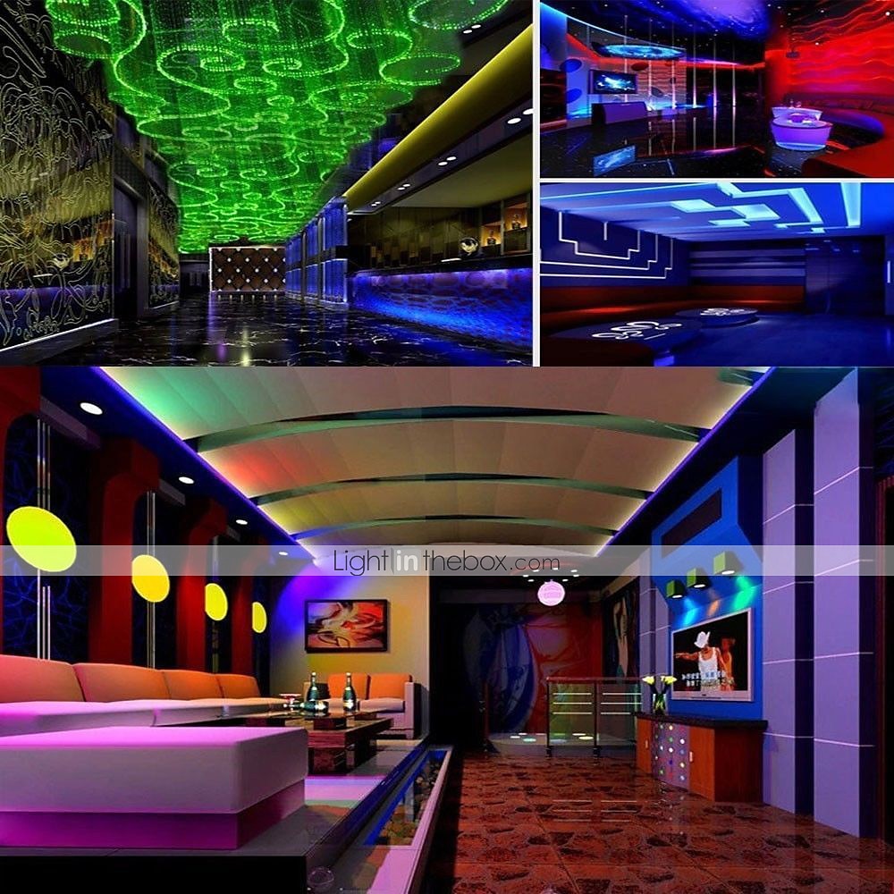 bande led lumières rgb 10m tiktok lights 2835 smd 600 led string tape 44 key ir télécommande led ruban ruban sous la décoration de placard d'armoire de 2025 ? $23.99 –P2