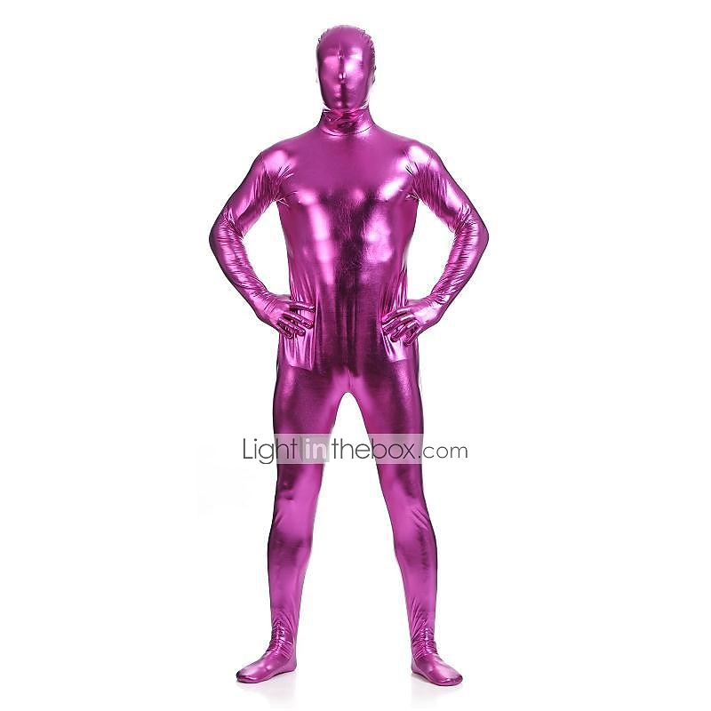 Shiny Zentai Suits Cosplay Costume Catsuit Carnival Costume Full Body Suit Men's Women's Sex Sexy Costume Solid Colored Spandex Latex Costume for Halloween Adults' 2025 - $37.99 –P4