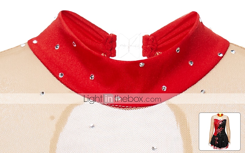 Rochie de Patinaj Artistic Pentru femei Fete Πατινάζ στο πάγο Rochii Ținute Yan roz Alb / Alb Galben și galben Peteci Spandex Înaltă Elasticitate Competiție Ținută Patinaj Clasic Manșon Lung Patinaj 2025 - $123.99 –P2