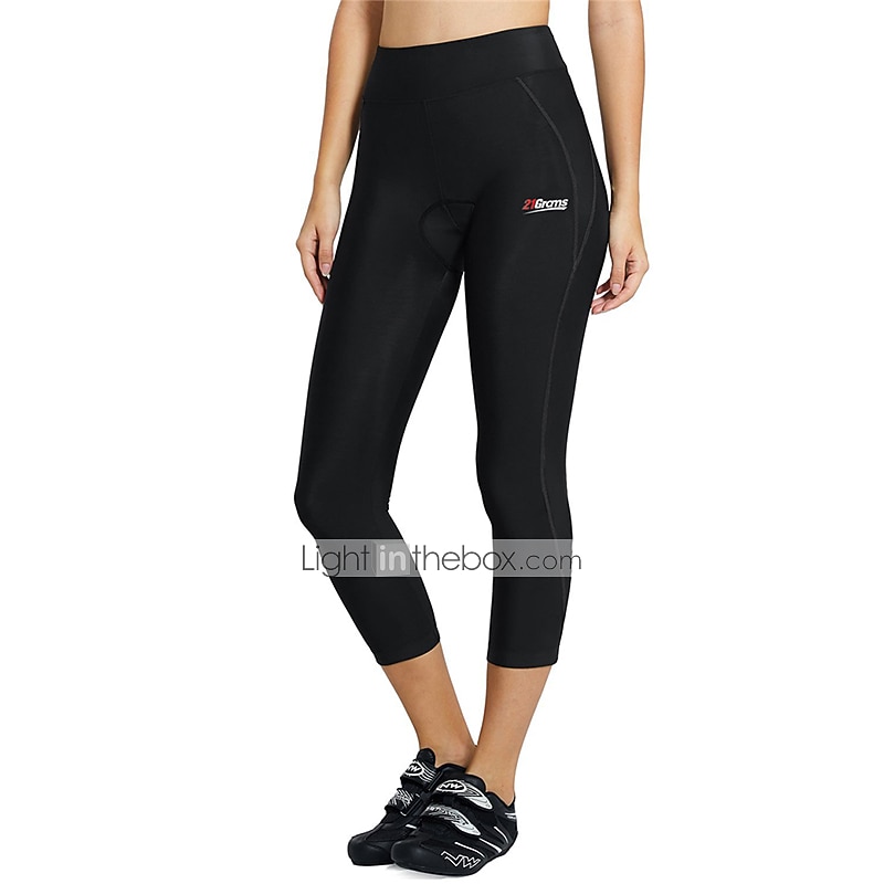 2026年 女性用 グラフィック パターン柄 幾何学的な サイクリング ロード ショーツ サイクリング用７部丈タイツ バイク パンツ サイクリングタイツ フォームフィット マウンテンサイクリング ロードバイク スポーツ 3Dパッド 速乾性 静電気防止 伸縮性 ブラック スパンデックス 衣類 サイクルウェア  コレクション – $35.99 –P1