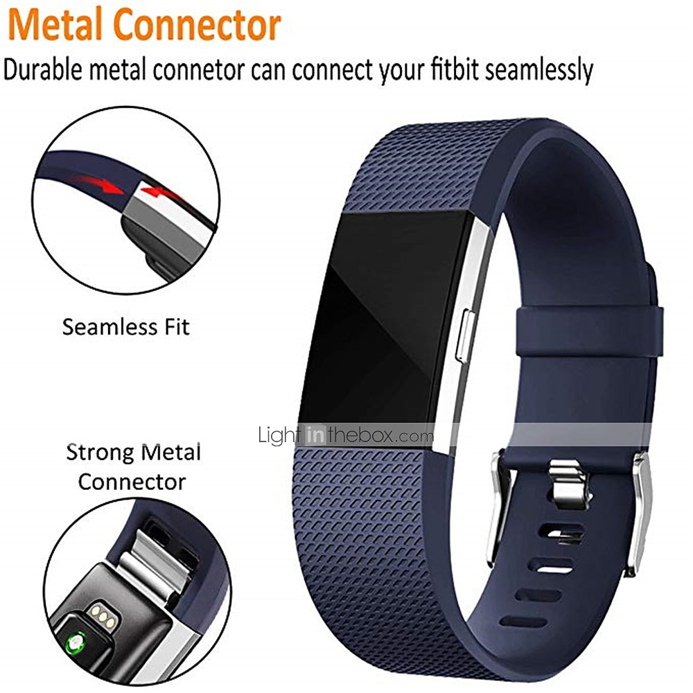 3 Pack Bands Compatible with Fitbit Charge 2, Classic & Special Edition Silicone Fitness Sport Replacement Bands for Fitbit Charge 2, Women Men 2025 - $15.99 –P4