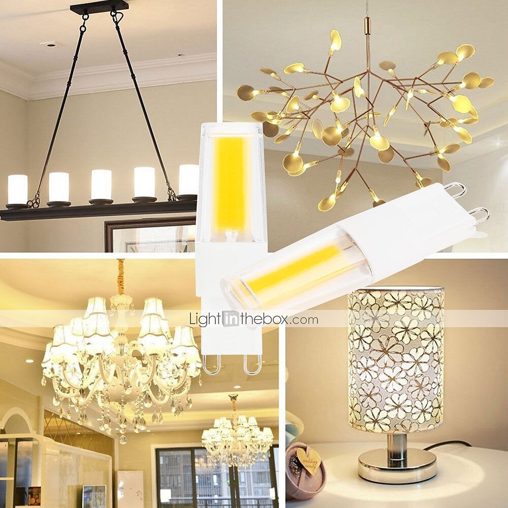 6pcs 5 W 2-pins LED-lampen 500 lm G9 G4 T 1 LED-kralen COB Dimbaar Nieuw Design Warm wit Wit 220-240 V 2025 - $27.99 –P10