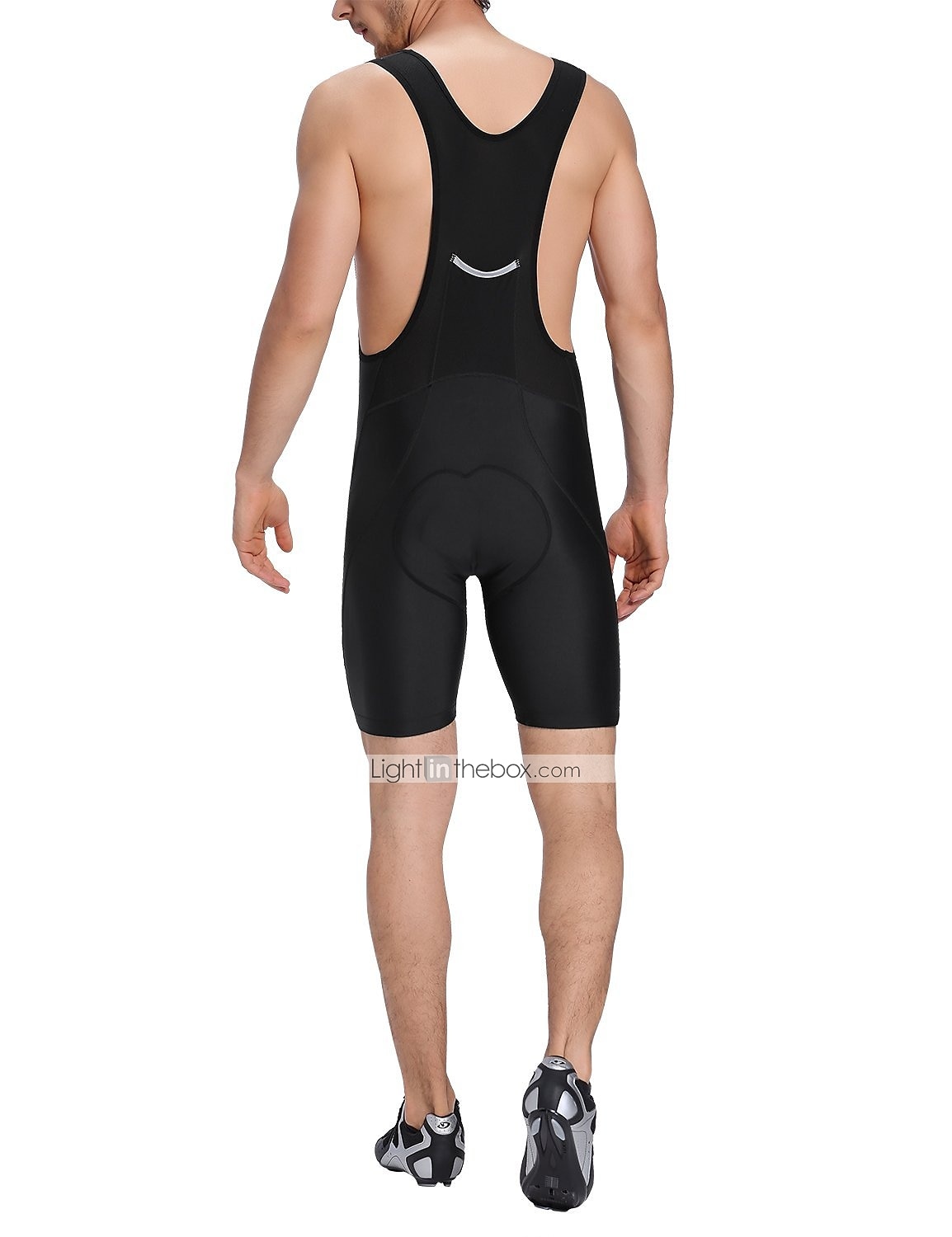 21Grams Herr Bib-shorts Cykel Shorts Haklappshorts Formpassad Bergscykling Vägcykling sporter Geometrisk 3D Tablett Andningsfunktion Snabb tork Icke-statiskt Svart Elastan Kläder Cykelkläder 2025 - $31.99 –P2