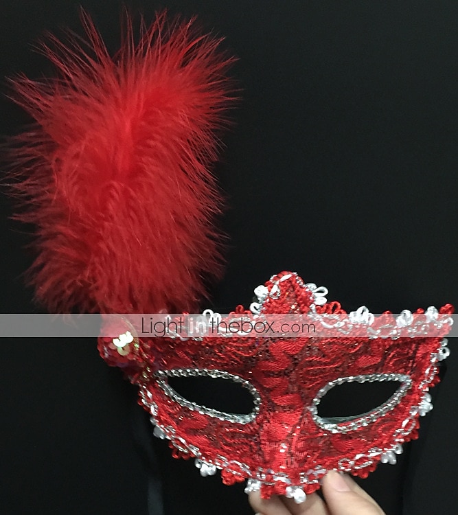 Prinzessin Halloween Maske / Venezianische Maske / Maskenmaske Karnevalsmaske Vintage Halbgesicht Erwachsene Damen / Weiblich Karneval / Maskerade Party Maskerade Karneval von Venedig Einfache 2025 - $24.99 –P4