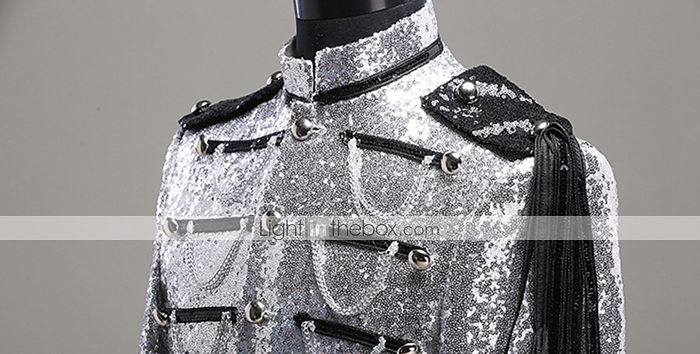 Coat Vintage Medieval Napoleon Jacket Coat Masquerade Outerwear Prince Aristocrat Vintage Embroidered Fancy Dress Men's Party Halloween Queen's Platinum Jubilee 2022 Adults' Coat 2026 - $131.99 –P9