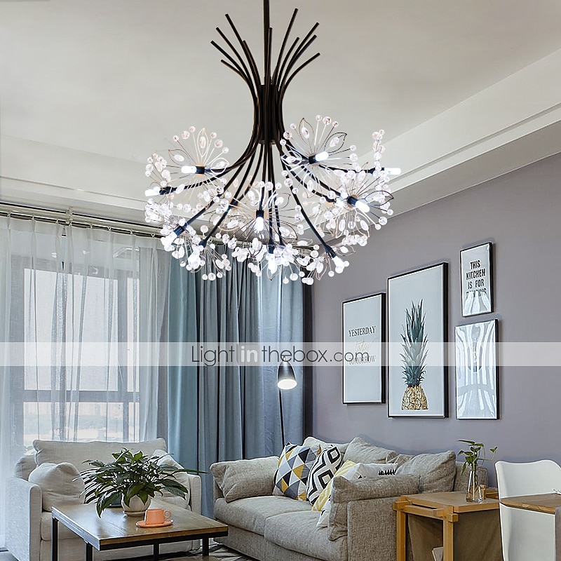 45 cm pandantiv design lanternă candelabru metal sputnik noutate pictate finisaje modern stil nordic generic 2025 - $249.99 –P1