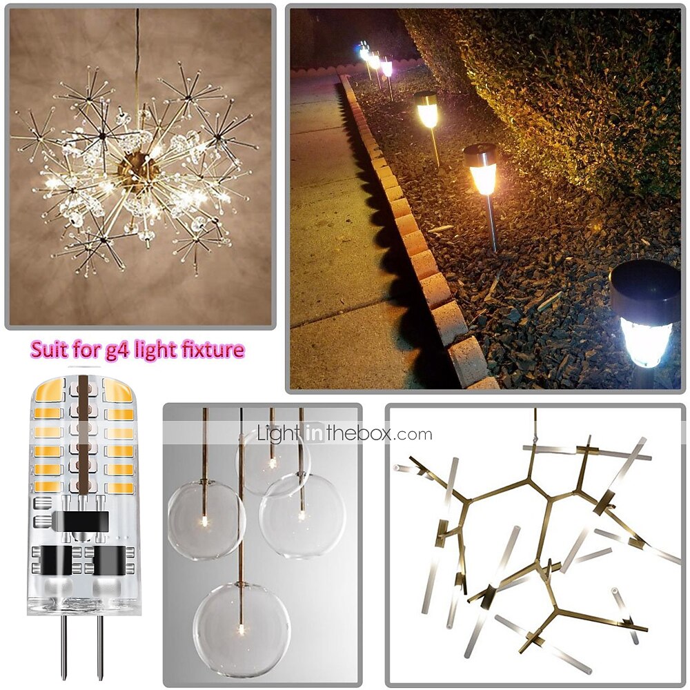2025年 ZDM 10pcs G4 5W 3014 x 48 LED白色光ランプAC12V非調光対応20W-25W T3ハロゲントラック電球交換用LED電球に相当  コレクション – $27.99 –P11