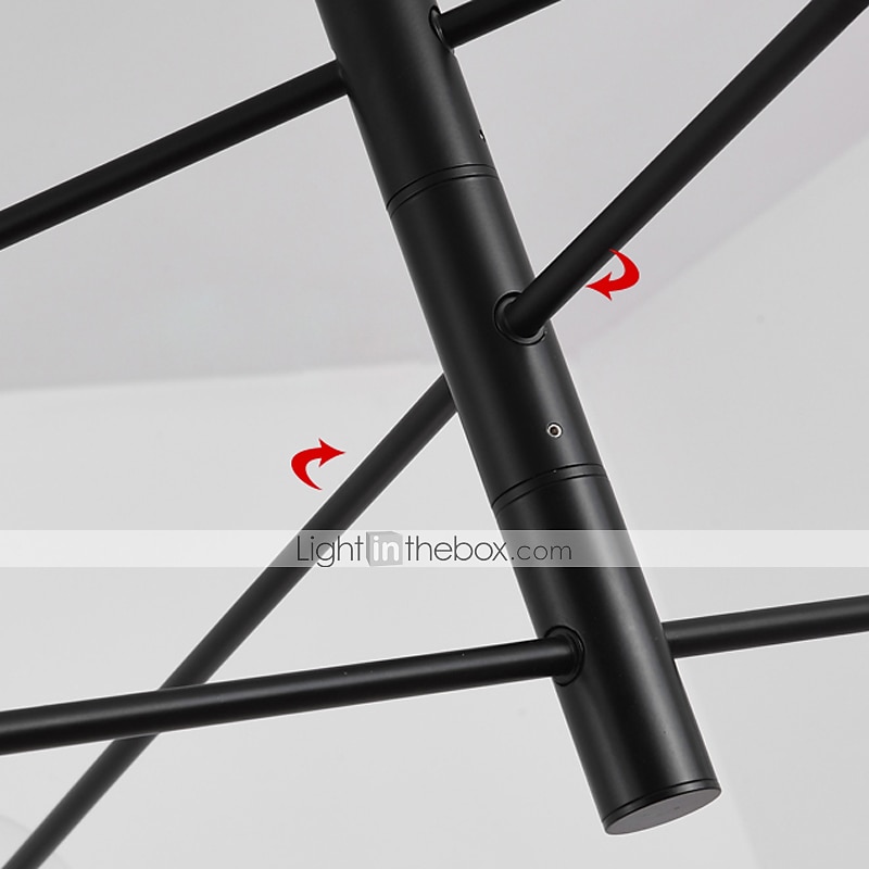 107 cm-es sputnik design csillár fém lineáris sziget festett kivitelben, modern északi stílusban 220-240v 2025 - $395.59 –P6