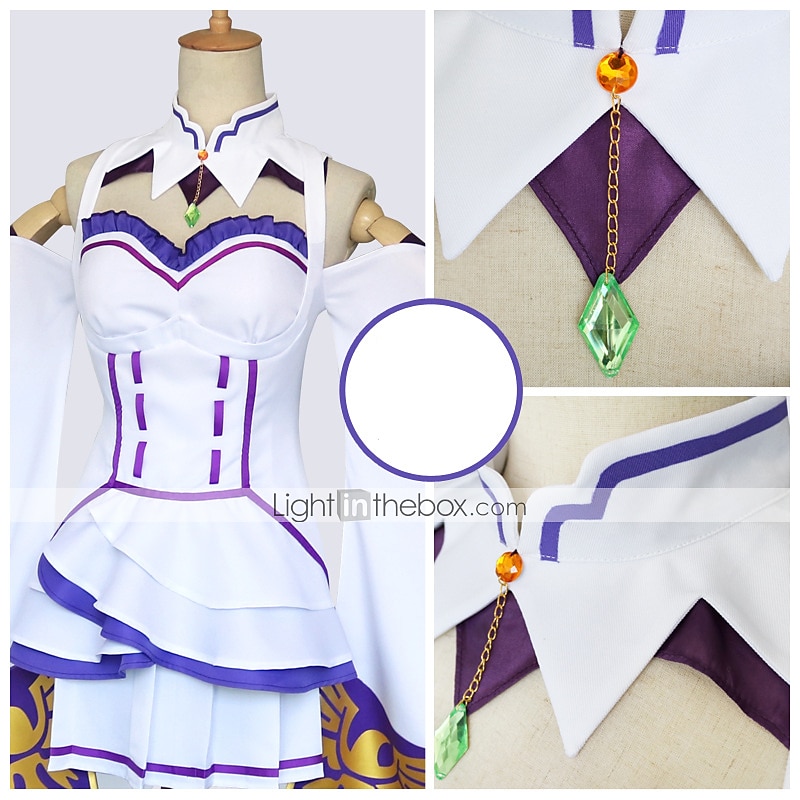 Re: Zero Starting Life in Another World kara hajimeru isekai seikatsu cosplay Anime Cosplay kostým Úbory Maškarní Cosplay obleky Šaty Ponožky Doplňky do vlasů Pro Dámské Dospělé 2025 - $75.99 –P3