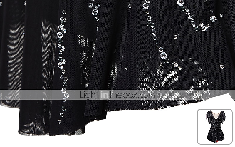 2026年 フィギュアスケート ドレス 女性用 女の子 アイススケート ドレス セット バイオレット ブラック ホワイト オープンバック スパンデックス ストレッチヤーン 高弾性 訓練 競技大会 スケートウェア 手作り ソリッド クラシック クリスタル・ラインストーン 半袖 アイススケート フィギュアスケート  コレクション – $157.99 –P8