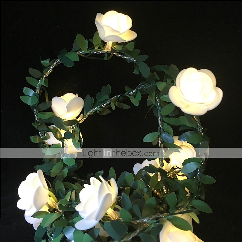 Elegant Wedding Reception Party 6M LED String Light Artificial Green Leaf Ivy Vine, Battery-Powered Decorative Lighting for Christmas, Home, Wedding, Valentine's Day & Garden Decor 2025 - $23.99 –P5
